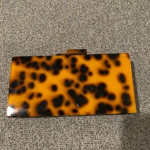 Tortoise Acrylic Box Clutch